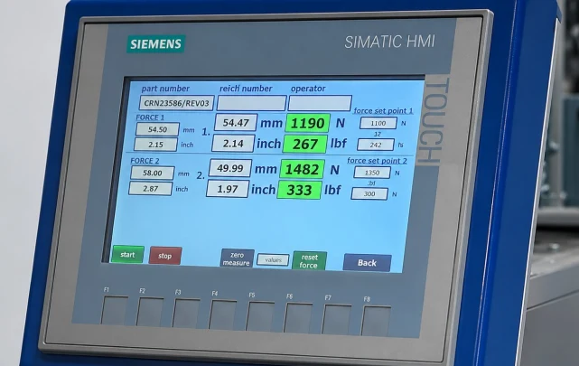 KUNZ Spring Tester Software | Aircraft brake spring testing